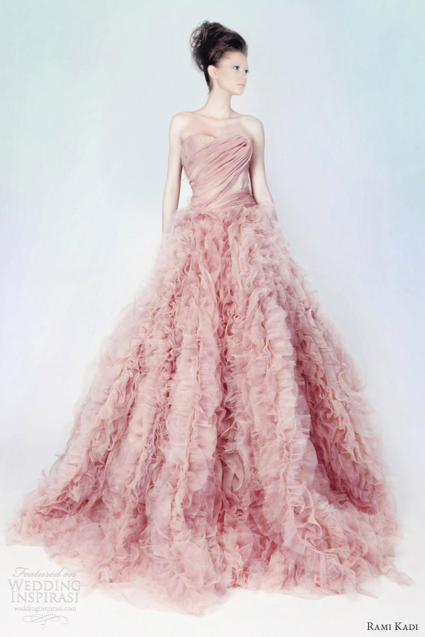 rami kade silk organza with tulle gown