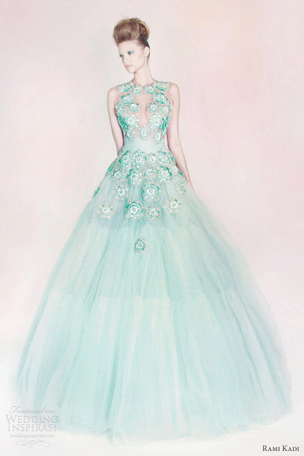rami kadi couture hand embroidered tulle ball gown color rami kadi couture hand embroidered tulle ball gown color