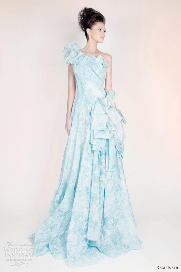 rami kadi les jardins suspendus pale blue silk organza draped gown