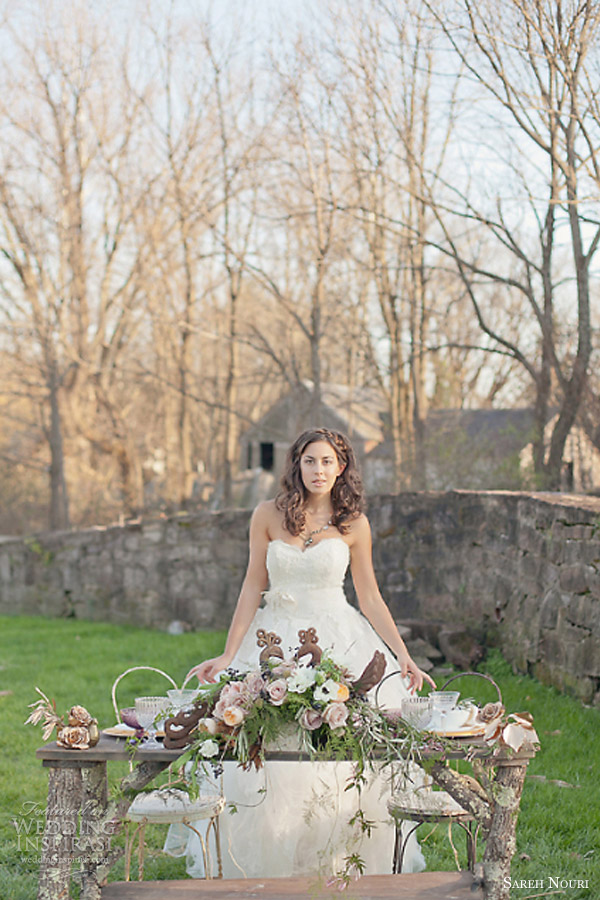 sareh nouri wedding dresses bohemian bridal theme 2013