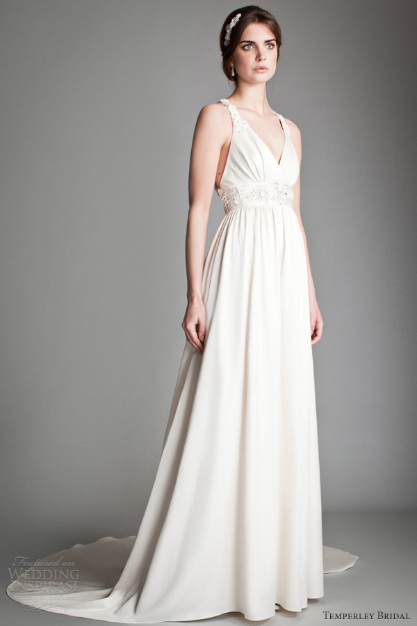 temperley 2014 bridal titania lavender wedding dress straps