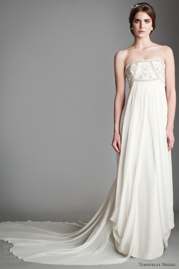 temperley wedding dresses 2014 bridal titania crystal mirage empire waist strapless gown temperley wedding dresses 2014 bridal titania crystal mirage empire waist strapless gown
