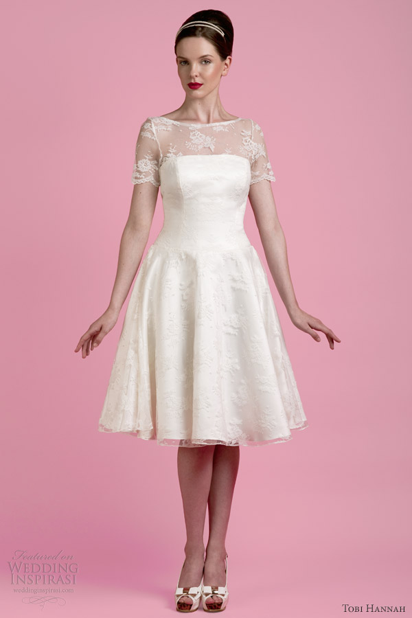 tobi hannah 2014 briggs lace tea length wedding