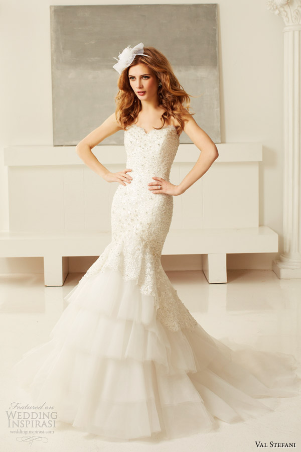 val stefani bridal fall 2013 wedding dress style d8048 strapless sweetheart