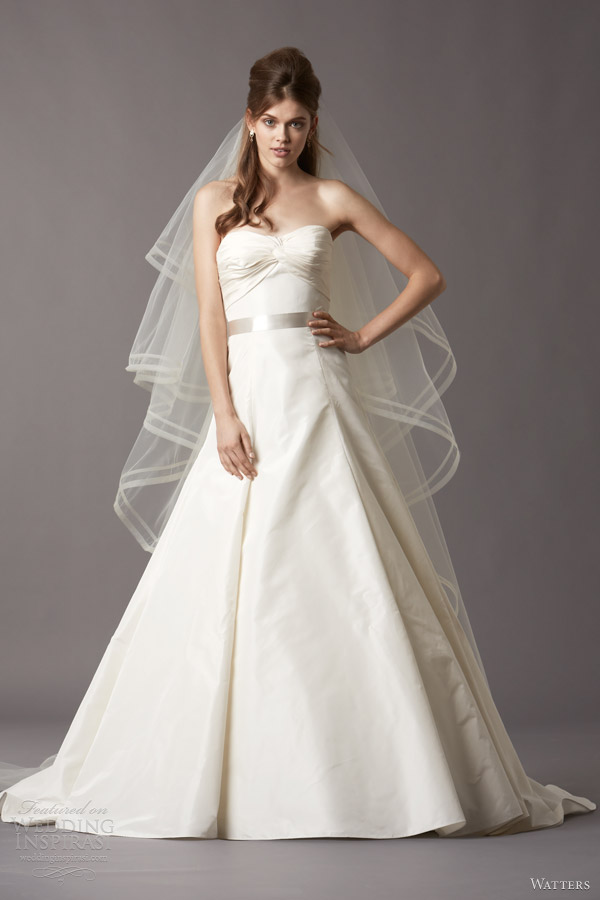 watters brides 2014 2013 bridal jude strapless wedding dress