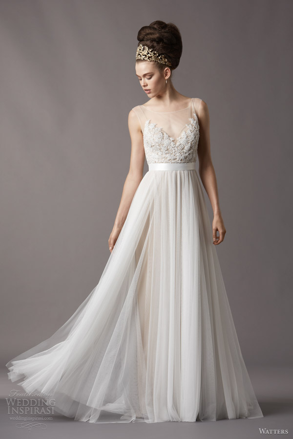 watters spring 2014 bridal jacinda wedding dress 4061b