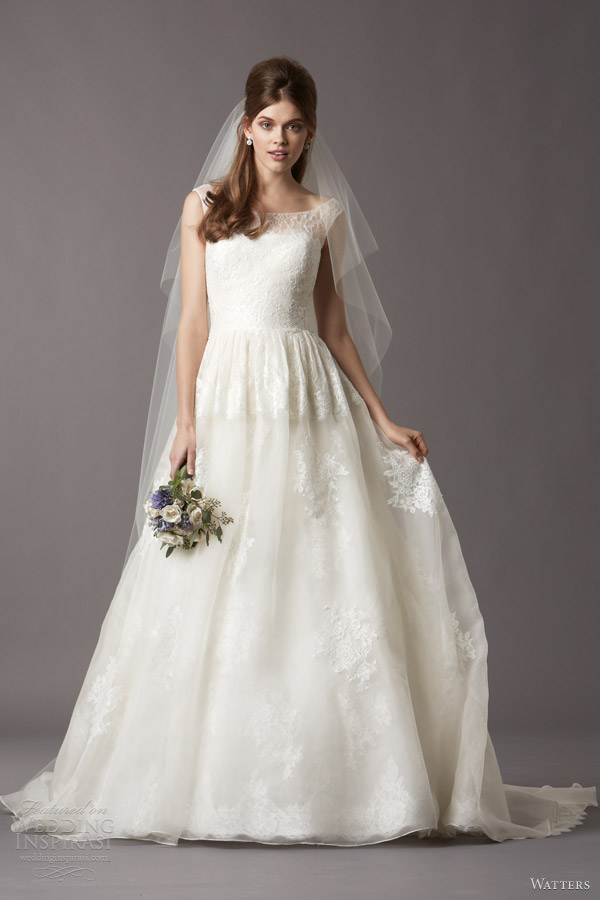 watters wedding dresses 2014 2013 bridal imogen bateau neck ball gown