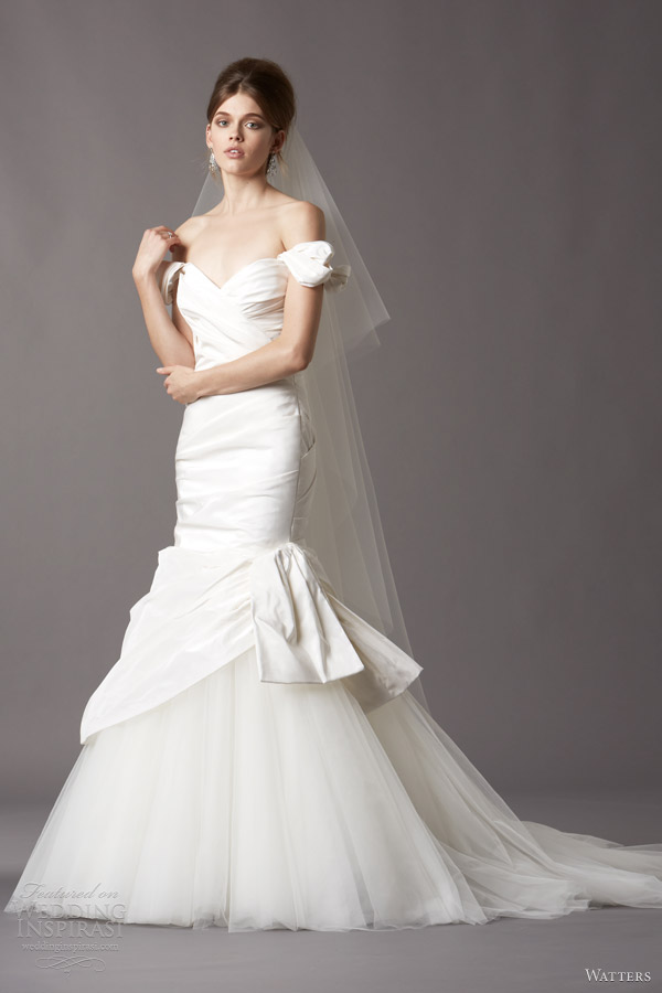 watters wedding dresses 2014 bridal 4036b trudie silk taffeta gown