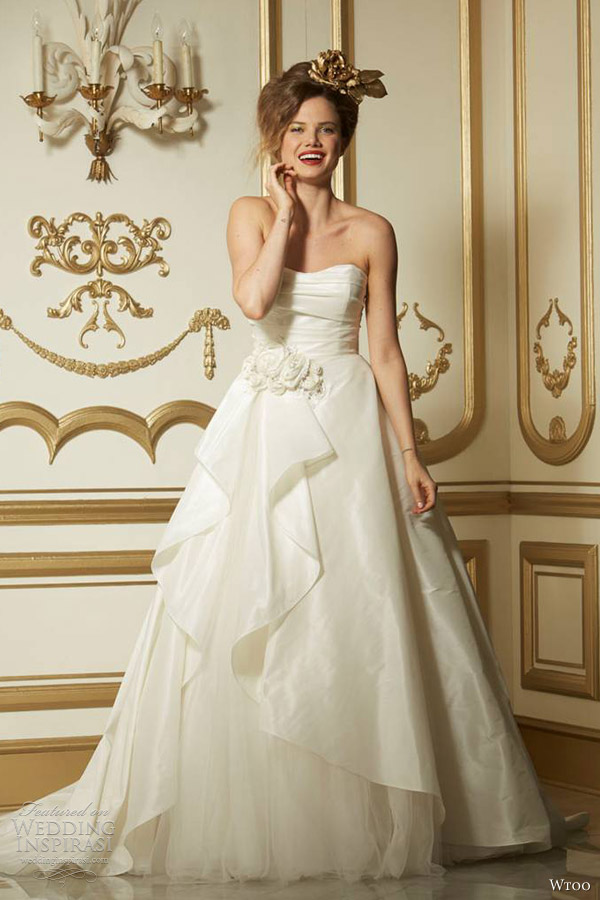 wtoo wedding dresses fall 2013 2014 elara strapless gown