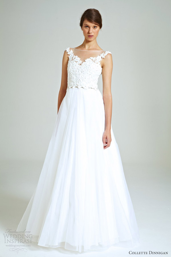 collette dinnigan bridal 2014 magical wonderland diamonte flowers lace applique tulle gown