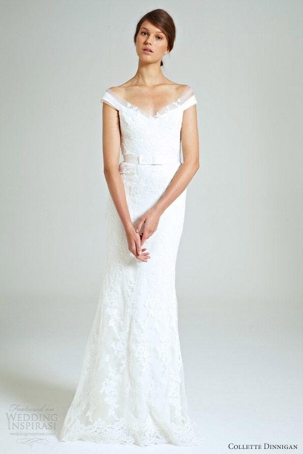 collette dinnigan bridal 2014 magical wonderland mirabella off shoulder lace gown
