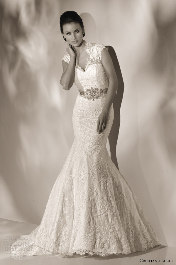 cristiano lucci 2013 wedding dress style 12818 taylor v neck lace keyhole back