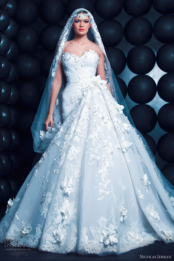 nicolas jebran spring summer 2013 couture wedding dress