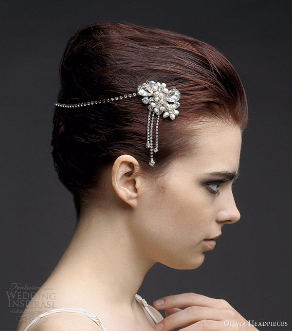 olivia headpieces hair accessories 2013 agatha bridal halo vintage style