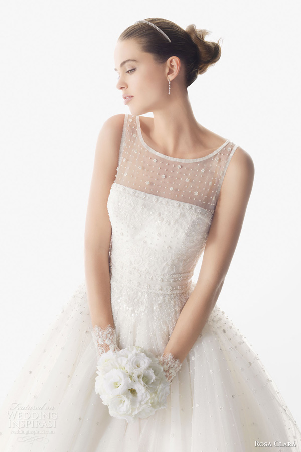 rosa clara 2014 bridal cometa sleeveless ball gown wedding dress