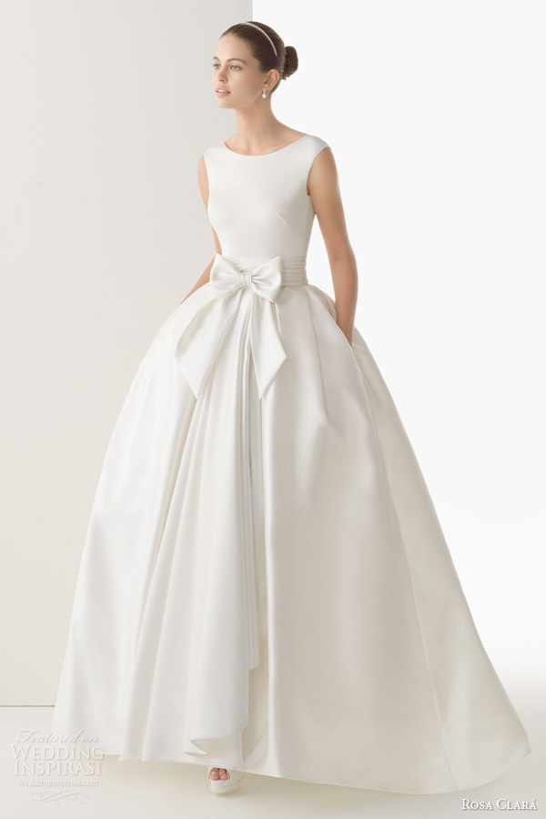 rosa clara bridal 2014 cordoba silk knit rustic silk skirt ball gown
