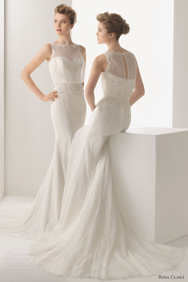 rosa clara wedding dresses 2014 uriel beaded lace sleeveless gown