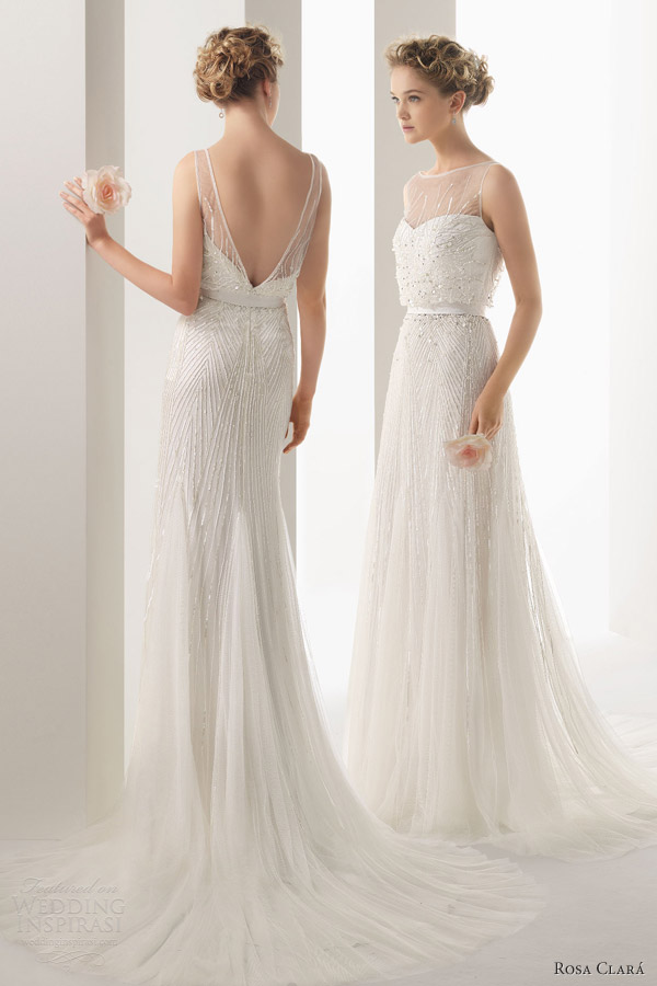 soft by rosa clara 2014 ugo beaded sleeveless wedding dress