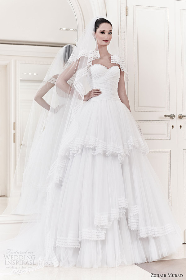 zuhair murad wedding dresses 2014 bridal alexia strapless ball gown