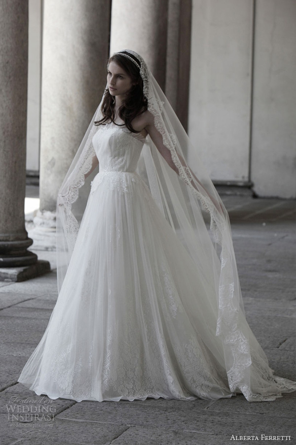 alberta ferretti wedding dress 2014 bridal buckingham strapless gown