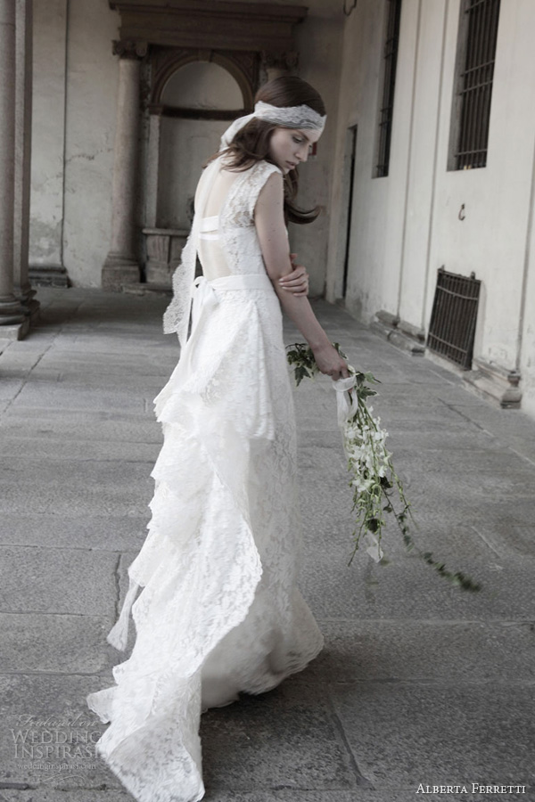 alberta ferretti wedding dress 2014 bridal schonbrunn sleevess gown lace