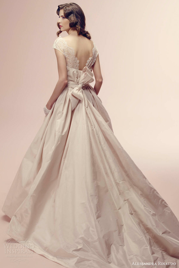 alessandra rinaudo 2014 rosanne color wedding dress train