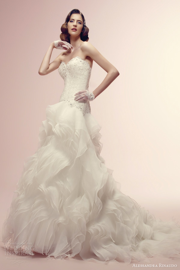 alessandra rinaudo bridal 2014 rita strapless wedding dress