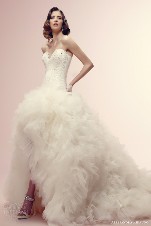 alessandra rinaudo bridal 2014 wedding dresses rashida strapless gown ruffle skirt alessandra rinaudo bridal 2014 wedding dresses rashida strapless gown ruffle skirt