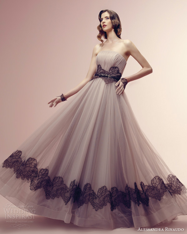 alessandra rinaudo sposa 2014 rosaria strapless color wedding dress lace accents alessandra rinaudo sposa 2014 rosaria strapless color wedding dress lace accents
