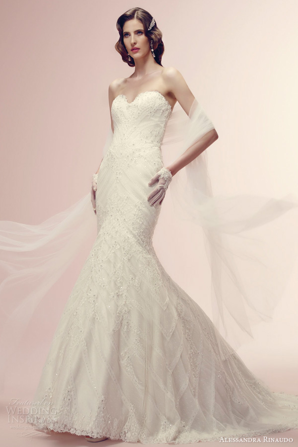 alessandra rinaudo wedding dress 2014 raniss strapless mermaid gown