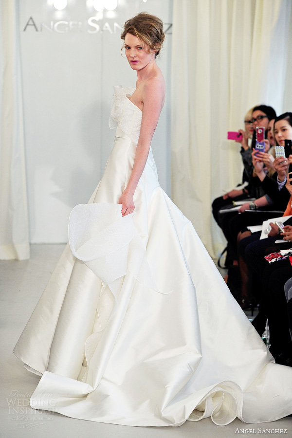 angel sanchez wedding dresses 2014 bridal strapless gown