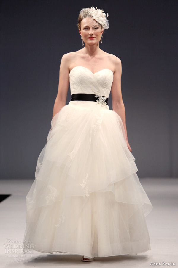 anne barge fall 2013 bridal adrienne strapless wedding dress