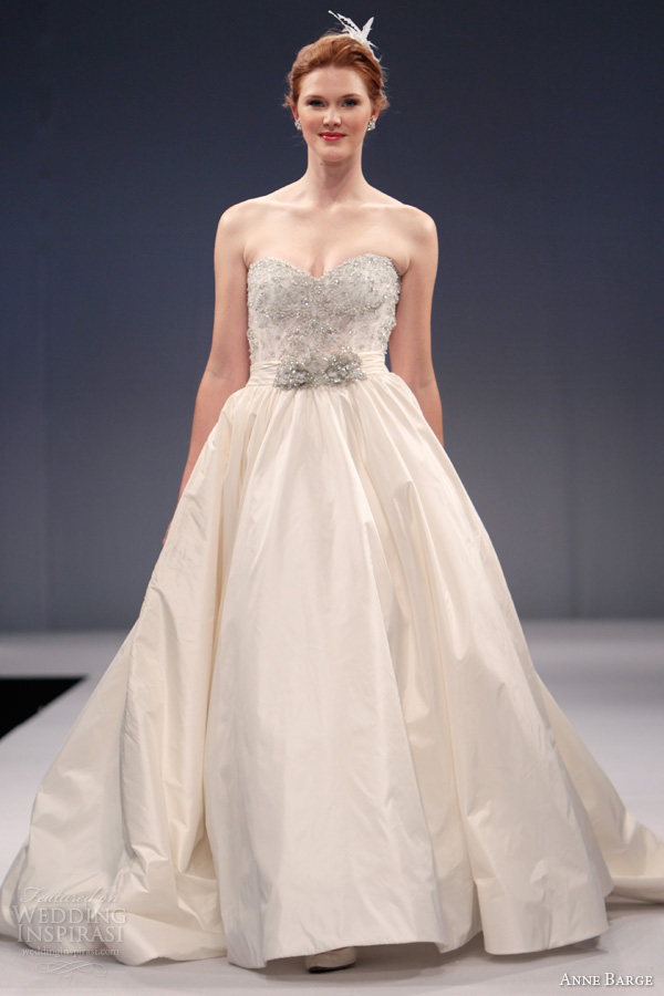 anne barge fall 2013 bridal antoinette strapless ball gown wedding dress