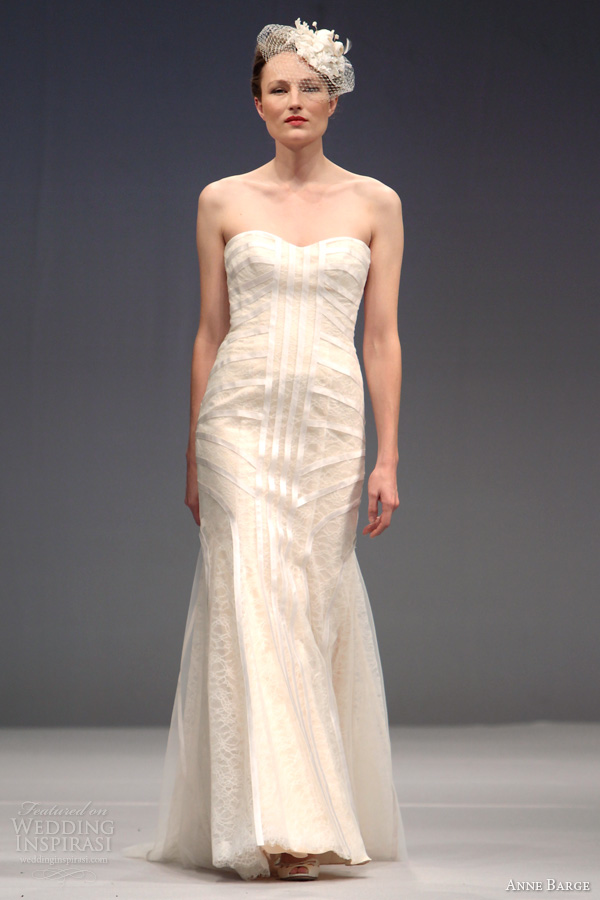 anne barge wedding dresses fall 2013 claudine strapless gown