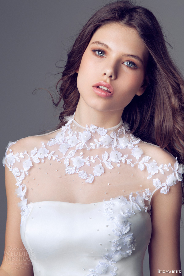 blumarine bridal 2014 cap sleeve high neck mermaid wedding gown illusion neckline applique bodice blumarine bridal 2014 cap sleeve high neck mermaid wedding gown illusion neckline applique bodice