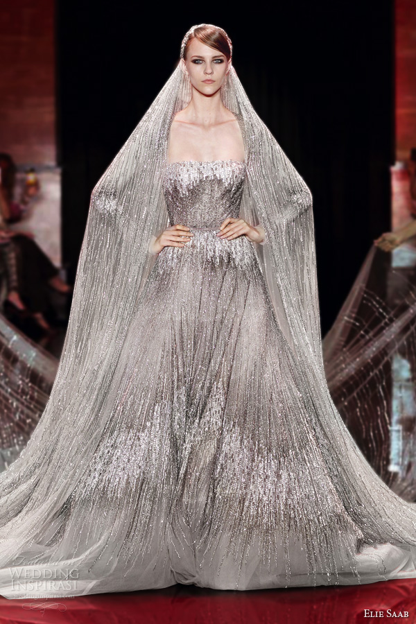 elie saab silver dress