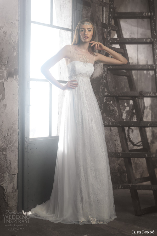 ir de bundo 2014 isadora wedding dress illusion neckline