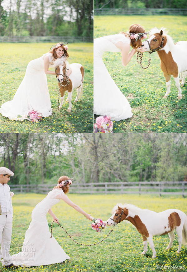 kay english photography anthropologie themed bridal shoot miniature horse