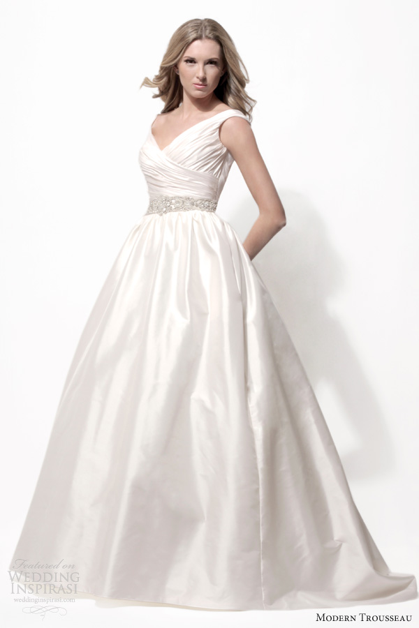 modern trousseau wedding dresses spring 2014 marena ball gown thai silk