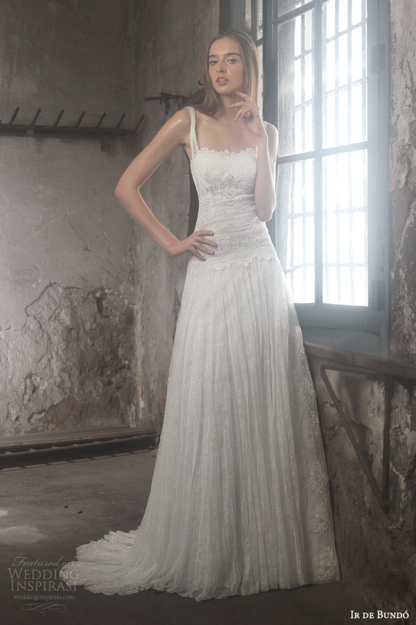 raimon bundo ir de bundo bridal 2014 tania lace wedding dress straps