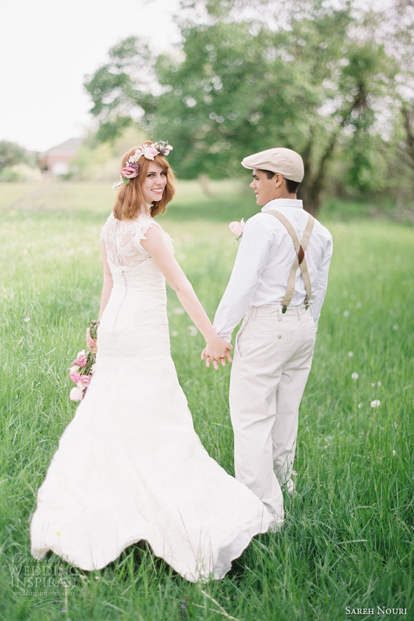 sareh nouri bridal wedding dress boho chic countryside anthropologie themed photo shoot kay english photography