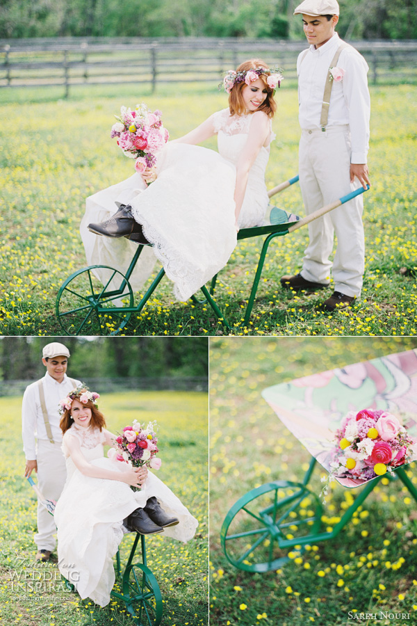 sareh nouri wedding dress anthropologie theme kay english photography wheelbarrow flowers