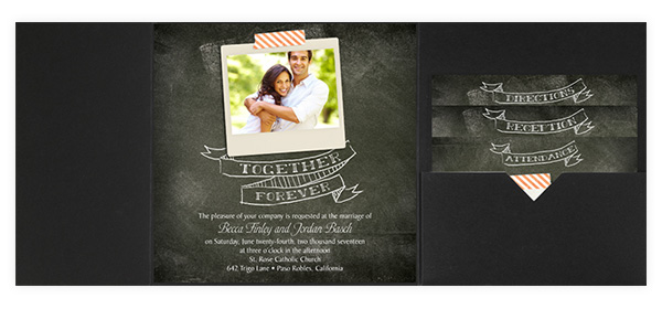 wedding invitations by dawn black pocket invitation favorite couple photo style dw31103fceb