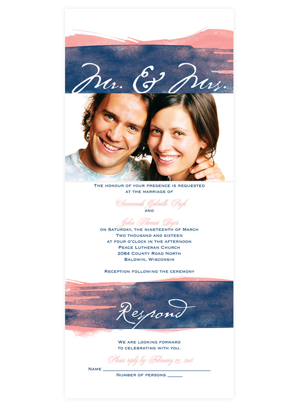 wedding invitations by dawn photo invite style dw23218fcnv