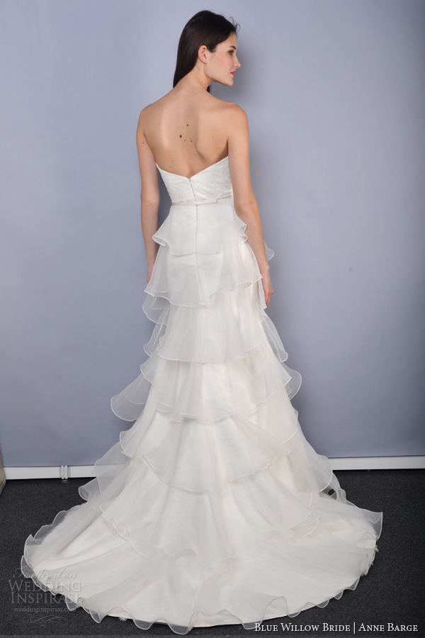 anne barge blue willow spring 2014 allegra tiered mermaid wedding dress back train