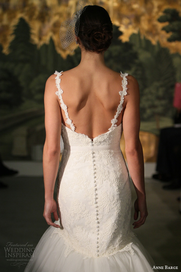 anne barge spring 2014 astere wedding dress mermaid straps sweetheart neckline back