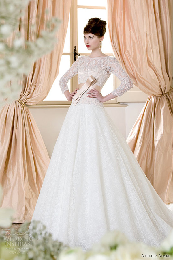 atelier aimee 2014 consuelo long sleeve wedding dress shoot