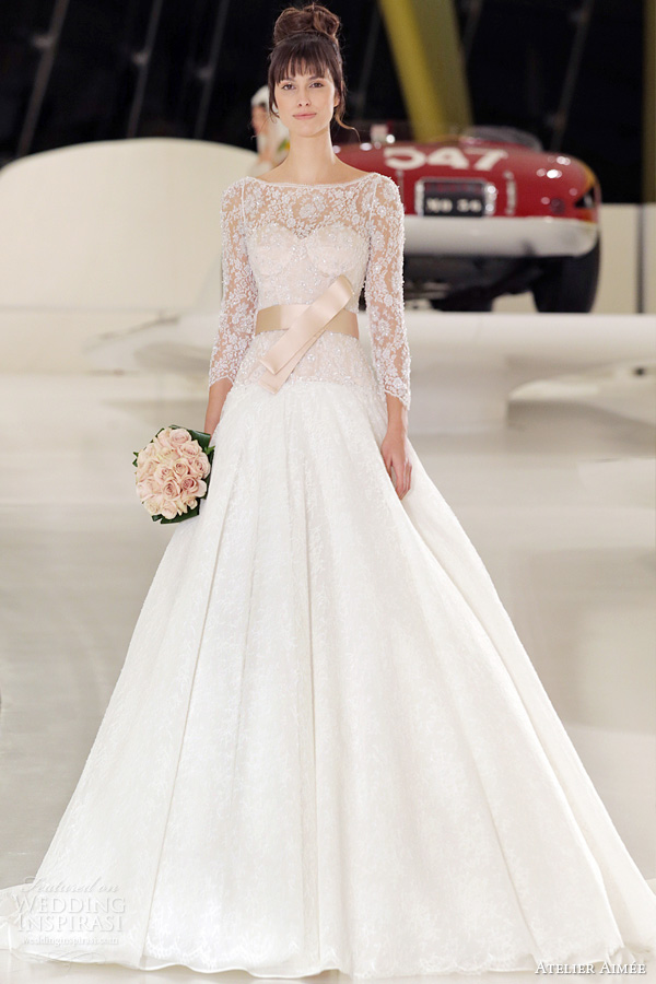 atelier aimee 2014 consuelo long sleeve wedding dress