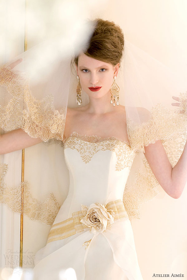 atelier aimee bridal 2014 silvy wedding dress gold lace atelier aimee bridal 2014 silvy wedding dress gold lace