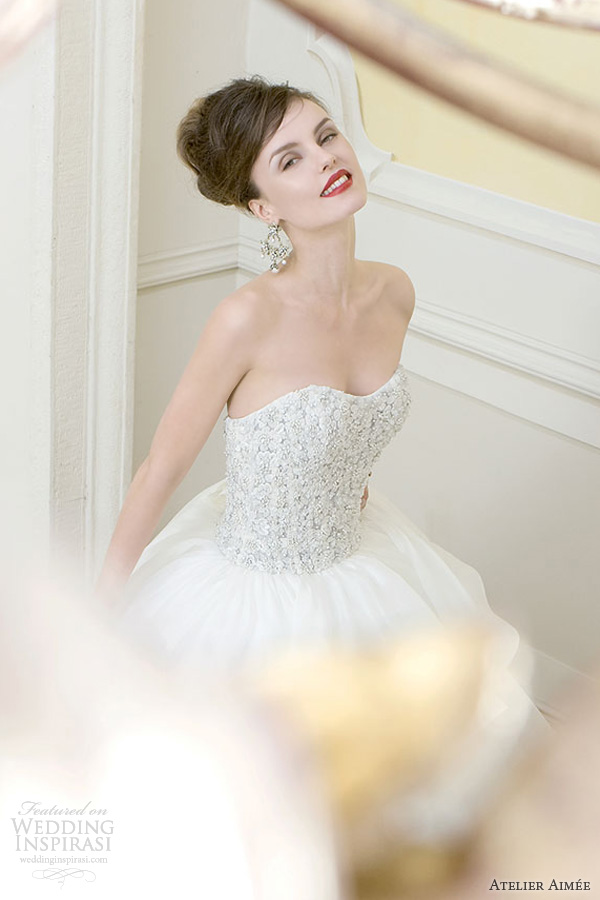 atelier aimee wedding dresses 2014 futura strapless ball gown